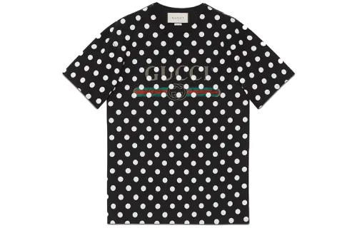 GUCCI T Shirts Women's Black Crew Neck Moderate Straight Fit