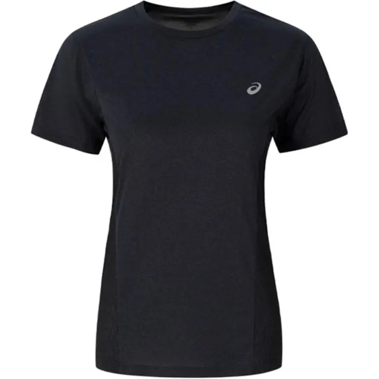ASICS T-Shirts Women's Black Crew Neck Moderate