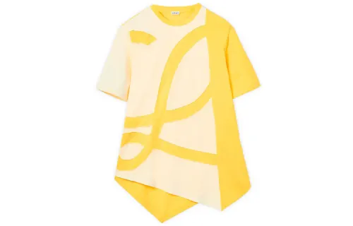 LOEWE T Shirts Women's Yellow Crew Neck Moderate