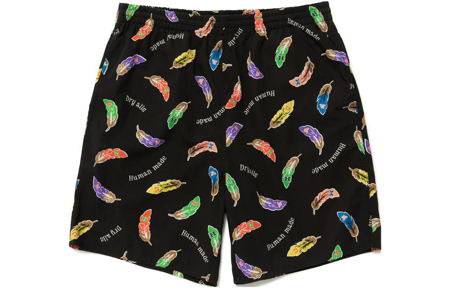Human Made Graphic Printed Elasticated Waistband Shorts