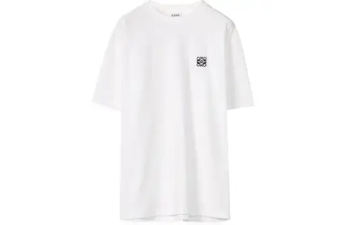LOEWE T Shirts Women's White Crew Neck Moderate Straight Fit