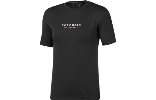 Skechers Short Sleeved T Shirts Women's Carbon Black