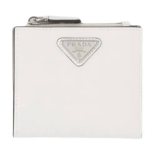 PRADA Saffiano Leather Wallet Men's White
