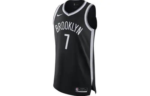 Nike Brooklyn Nets NBA Kevin Durant No. 7 AU player version Brand Logo alphanumeric print small V-neck sleeveless basketball vest Men's Black