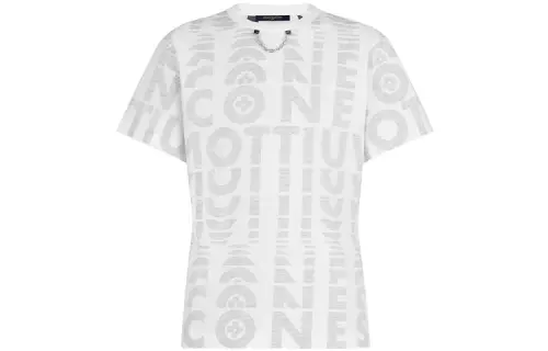 LOUIS VUITTON New Quarterly Products Of LV T Shirts Women's White Crew Neck Moderate Straight Fit