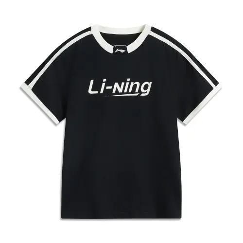 Li Ning Sports Life Collection T Shirt Women's Black/Ivory
