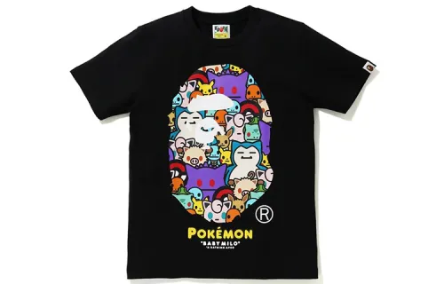 Bape Pokémon Baby Milo Ape Head #11 Tee Black