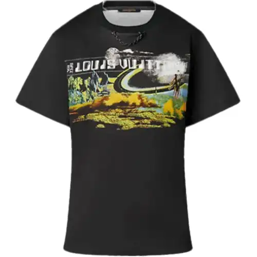LOUIS VUITTON Cosmic Volleyball Print T Shirt