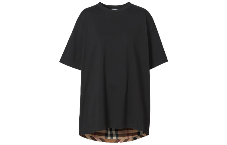 Женская футболка Burberry (черная)