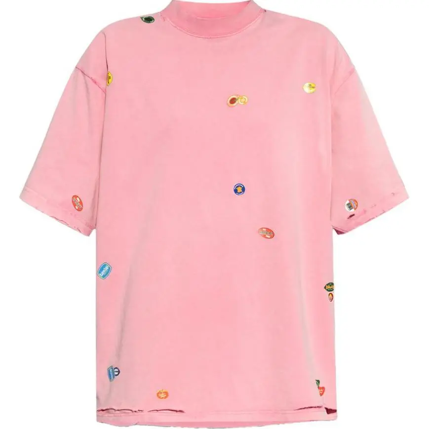 Balenciaga Icon Print Crewneck T Shirt
