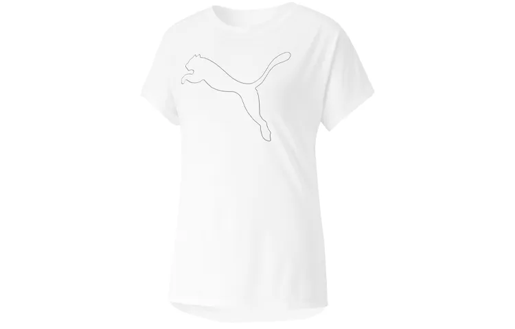 PUMA T-Shirts Women's White Crew Neck Moderate Other