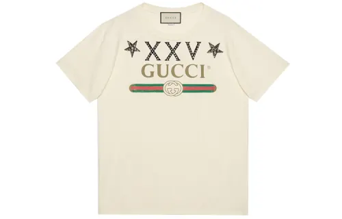 GUCCI Regular T Shirt Women's Beige Yellow