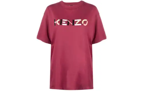 KENZO T Shirts Women's Red Crew Neck Moderate Straight Fit