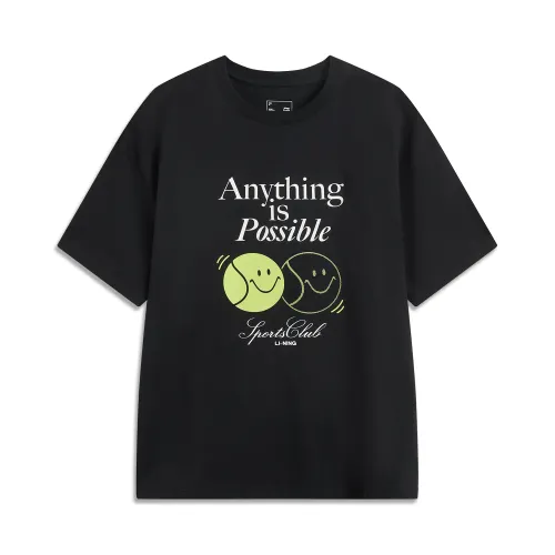 Li Ning Sports Trendy Collection T Shirt Women's Black
