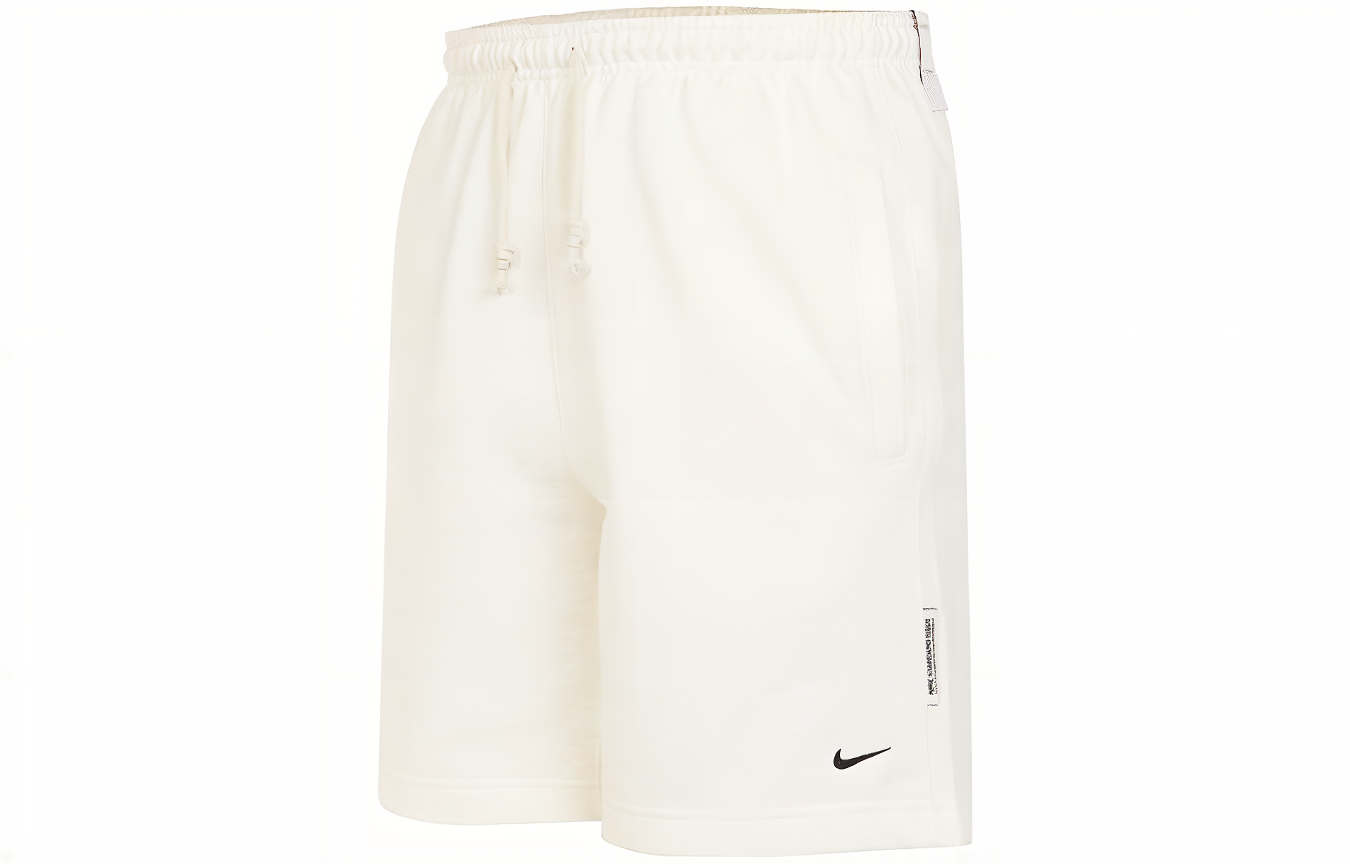 Nike Sports basketball white trousers, with embroidery, with your logo imprint, loose straight fit