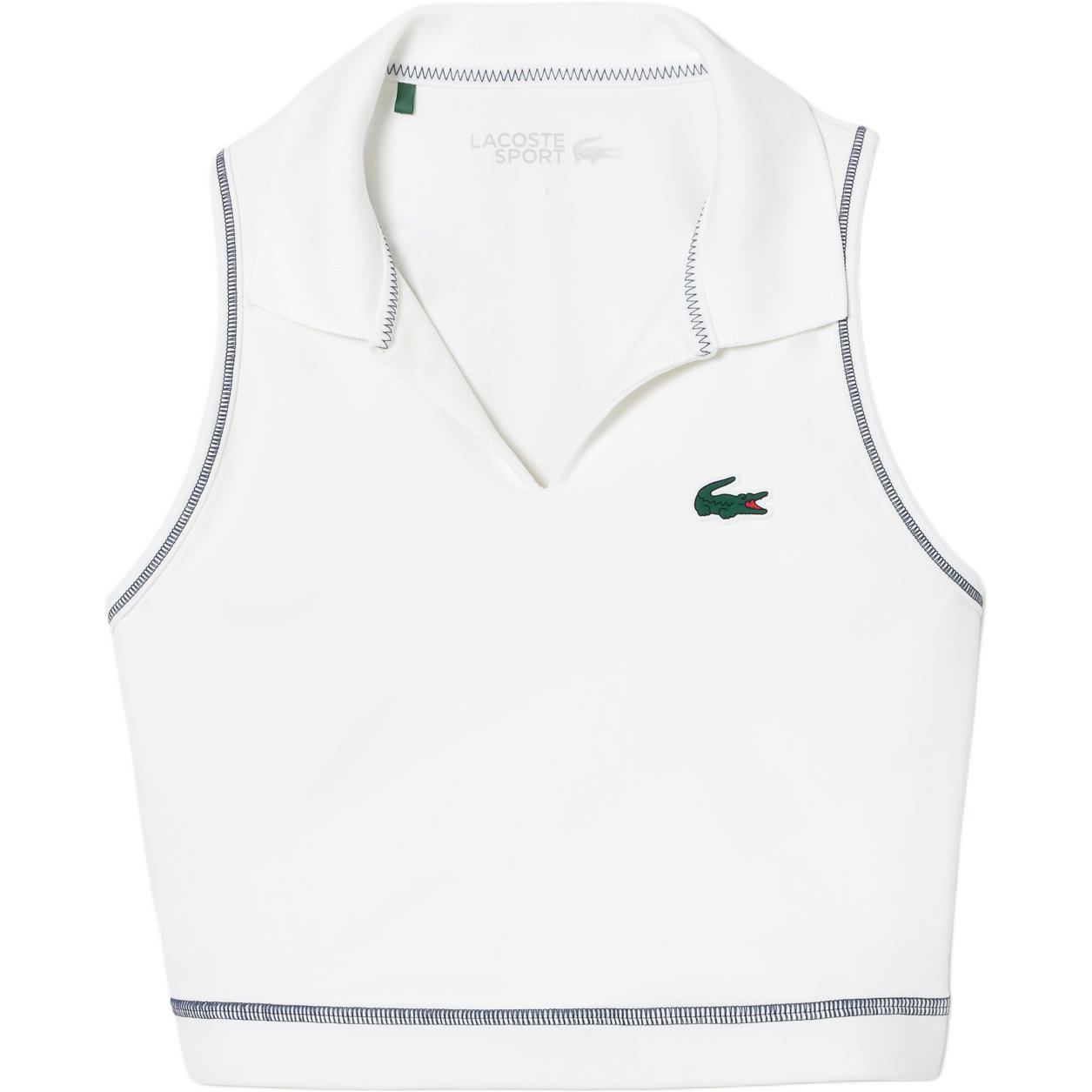 Женская майка LACOSTE (белая)