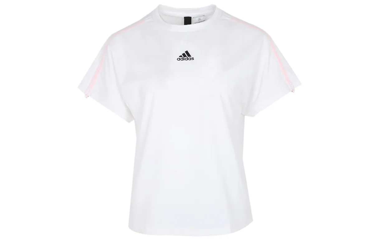 Adidas Set in Sleeve T Shirt Women's White