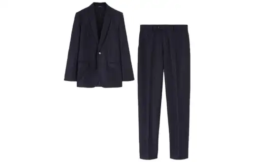 Loro Piana Business Suits Men's Suit Collar Moderate