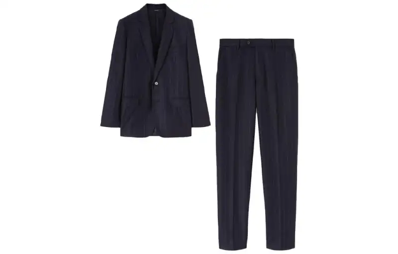 Loro Piana Business Suits Men's Suit Collar Moderate