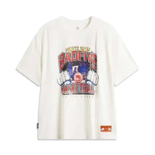 Li Ning Basketball Collection T Shirt Men's Ivory