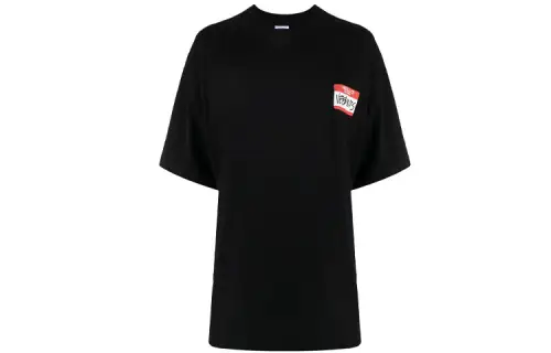 Vetements My Name Is T Shirt 'Black'