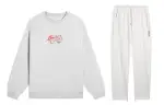Li Ning Badfive Sweatshirt Sets Men's Crew Neck Moderate