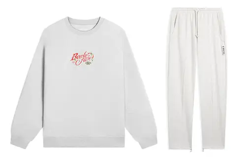 Li Ning Badfive Sweatshirt Sets Men's Crew Neck Moderate