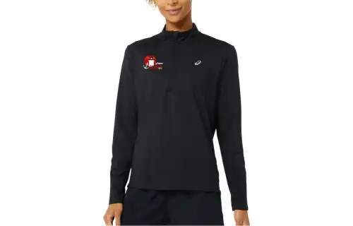 ASICS T Shirts Women's Black Half Turtleneck Moderate Straight Fit