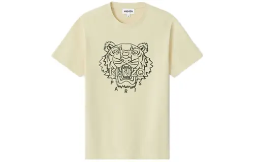 KENZO T Shirts Women's Yellow Crew Neck Moderate