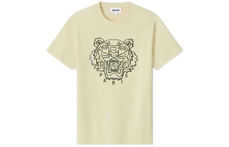 KENZO T Shirts Women's Yellow Crew Neck Moderate