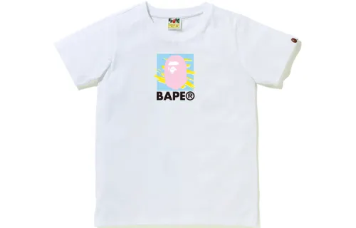 A BATHING APE Head Series T Shirts Women's Crew Neck Moderate Straight Fit