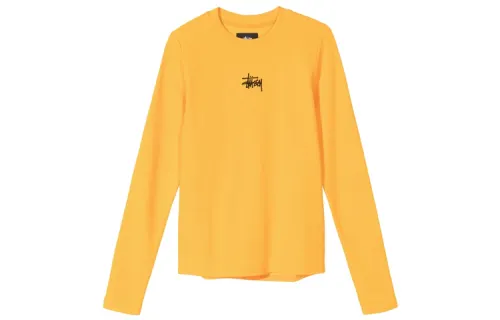 Stussy Baby Rib Long Sleeve Tee 'Black'