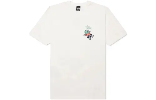 Stussy T Shirts Women's White Crew Neck Moderate Straight Fit