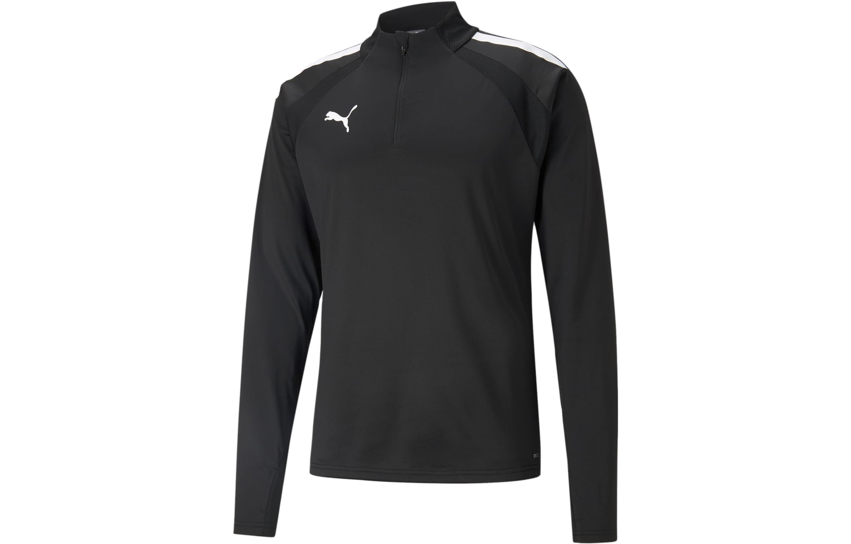 PUMA Soccer Jerseys Men’s Black White Moderate Straight Fit