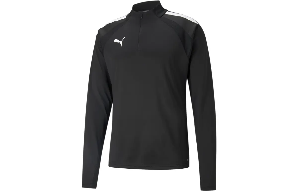 PUMA Soccer Jerseys Men's Black White Moderate Straight Fit