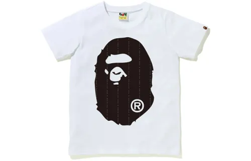 A BATHING APE Bape T Shirts Women's Crew Neck Moderate Straight Fit