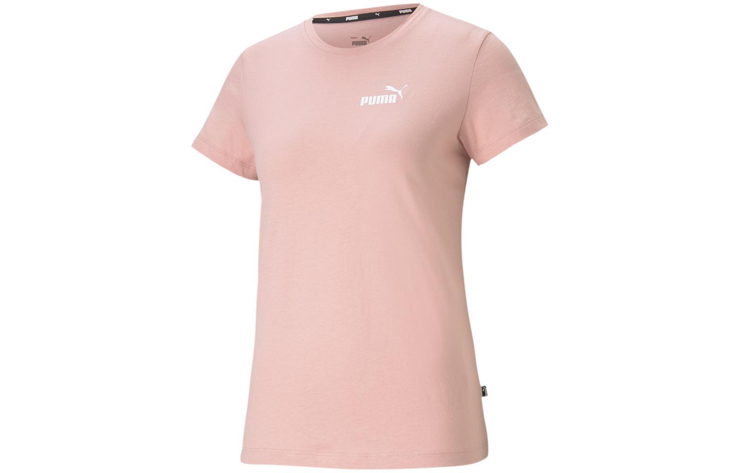 PUMA ESSENTIALS Small Logo Tee T Shirt Women's Pink