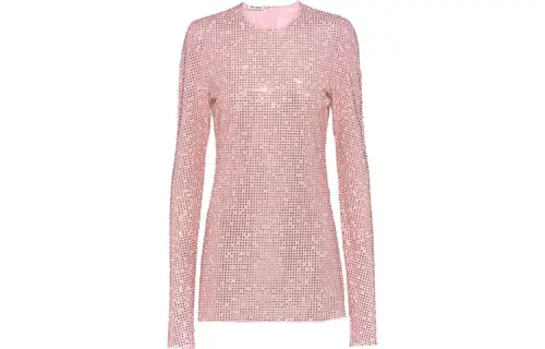 MIU MIU T Shirts Women's Pink Crew Neck Moderate