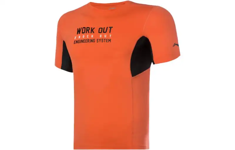 Li Ning Training Series Workout Clothing Men's Flame Orange