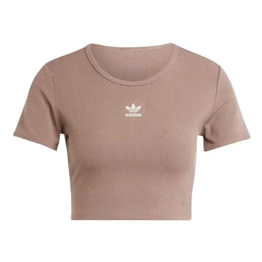 Adidas Originals T Shirt Women's Trace Brown