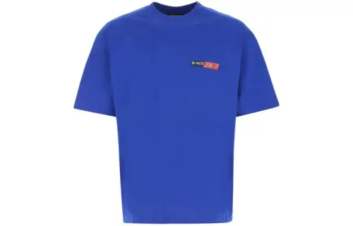 Balenciaga T Shirts Women's Blue Crew Neck Moderate Other