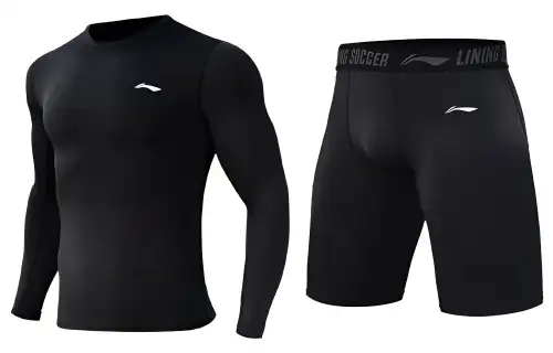 Li Ning Fitness Clothing Sets Men's Black