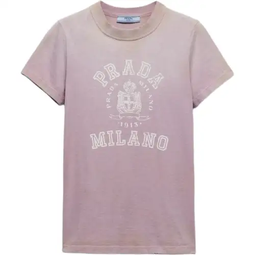 Prada Logo Printed Crewneck T-Shirt