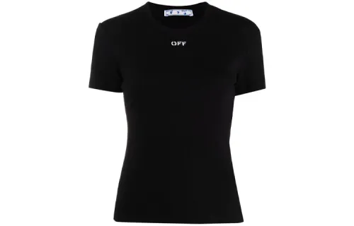 OFF WHITE SS21 Drop Shoulder Sleeve T Shirt Women's Black