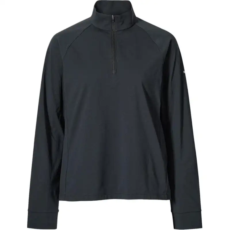 UNIQLO T Shirts Women's Black Stand Collar Moderate Other