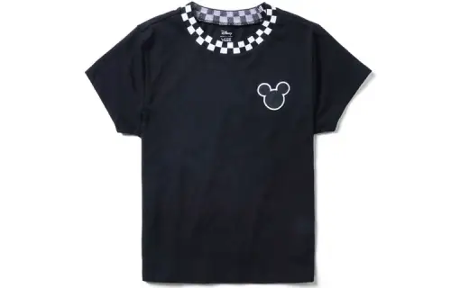 Vans X Disney Vans X Disney T Shirts Women's Black Crew Neck Moderate Straight Fit