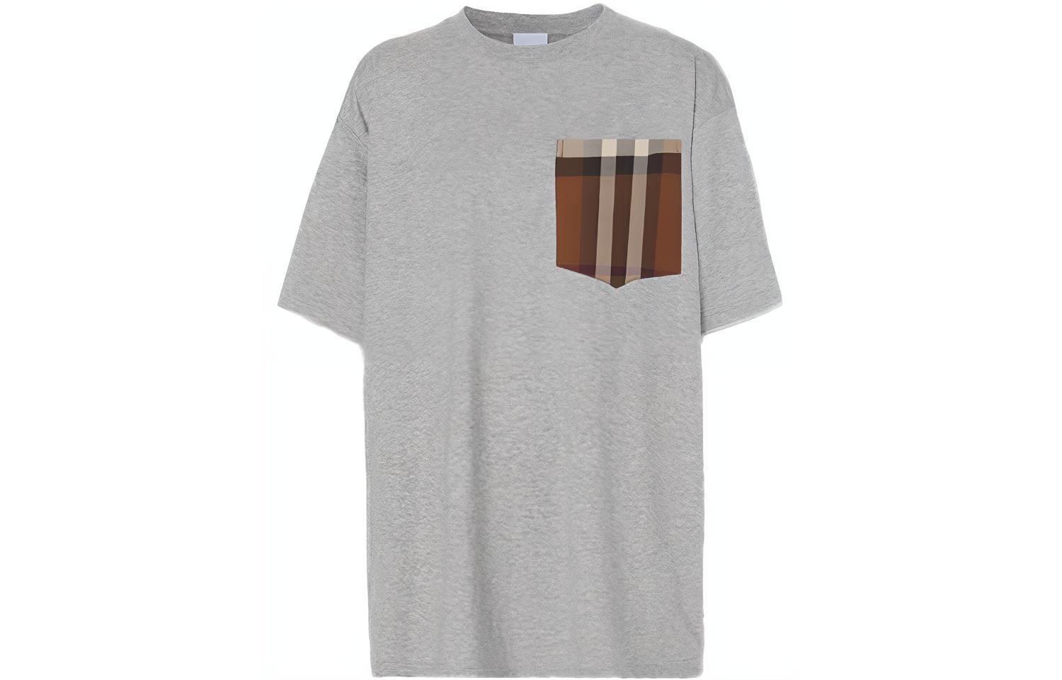 Женская футболка Burberry (серая)