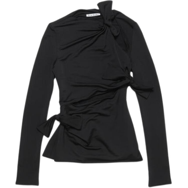 Женская футболка Acne Studios (черная)