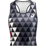 ASICS Tank Tops Women's Black U Neck Moderate Racerback