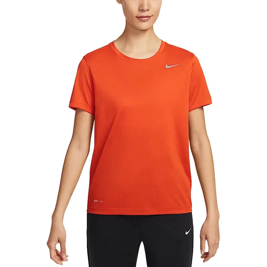 Nike Dri Fit T Shirt Women's University Orange
